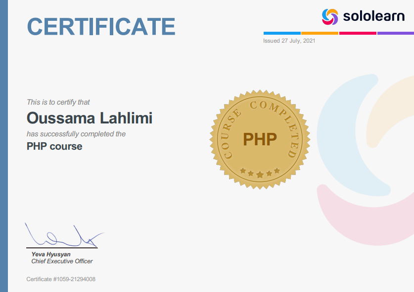 php  oussama lahlimi